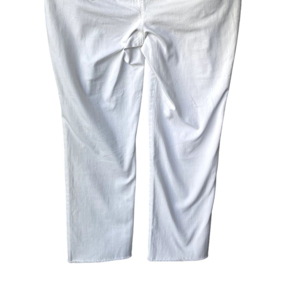 NYDJ Sheri Slim Lift Tuck Technology Size 14 High Rise High Waist White Jeans - Picture 9 of 13